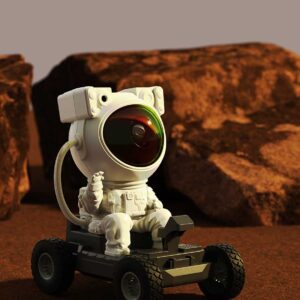 Astronaut Galaxy Star Projector Night Light, Astronaut Lamp, 360° Space Man Lunar Rover Buddy Starry Nebula Ceiling Projector Sky LED Starlight Planetarium Spaceman Projector Lamp Kids Room Adults Bedroom Decor Gifts (Lunar Rover)