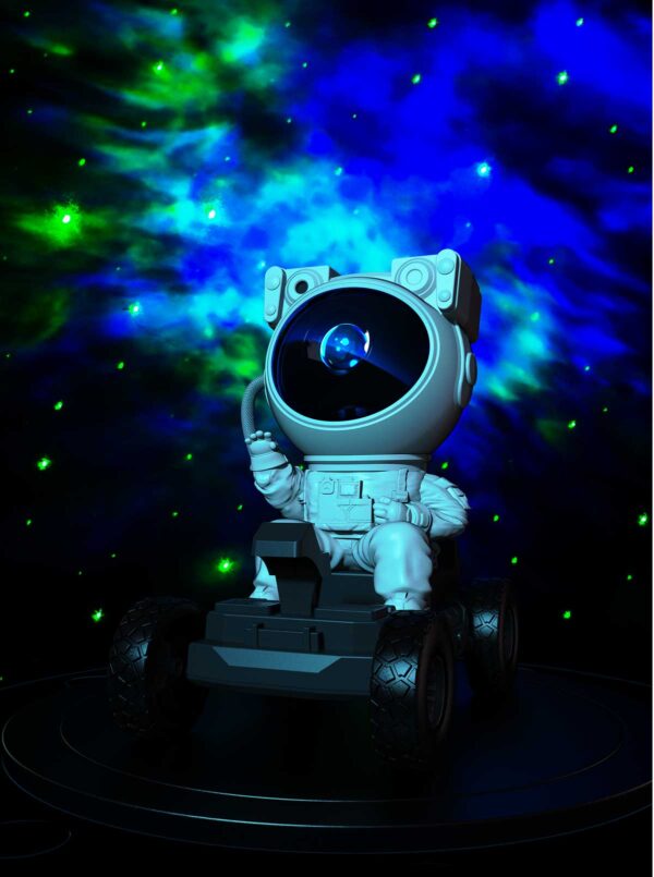 Astronaut Galaxy Projector, Star Projector, Space Projector - Night Light Projector Gift for Kids Room Adults Bedroom Decor (Lunar Rover)