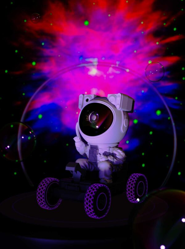 Astronaut Galaxy Projector, Star Projector, Space Projector - Night Light Projector Gift for Kids Room Adults Bedroom Decor (Lunar Rover)