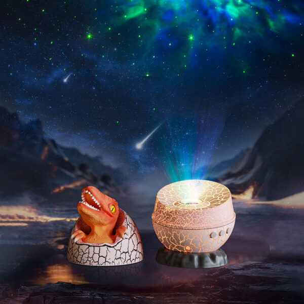 Dinosaur Egg Galaxy Star Projector - Space Projector Night Light for Bedroom Christmas Gift for Kids