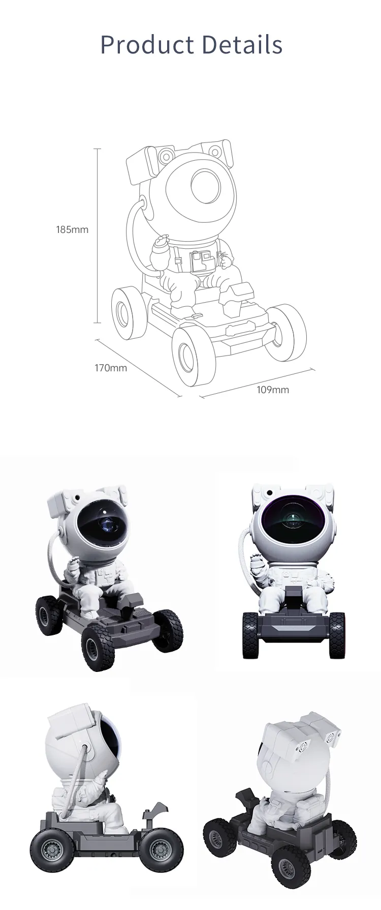 Astronaut Galaxy Star Space Projector Lunar Rover detial11.jpg
