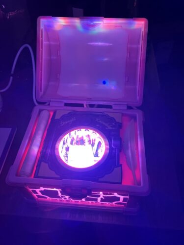 Magic Fairy Tale Treasure Chest Projection Lamp & Bluetooth Link Fantasy Story Scene & Children's Holiday Gift photo review
