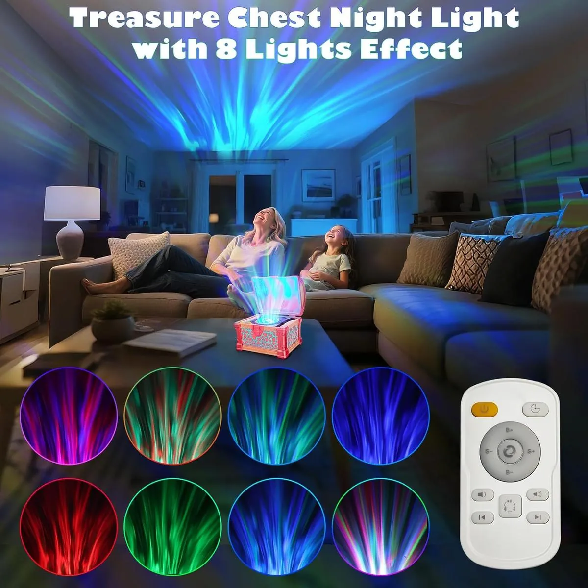 Magic Fairy Tale Treasure Chest Projection Lamp & Bluetooth Link Fantasy Story Scene & Children's Holiday Gift 5 Magic Fairy Tale Treasure Chest Projection Lamp & Bluetooth Link Fantasy Story Scene & Children's Holiday Gift - Image 5